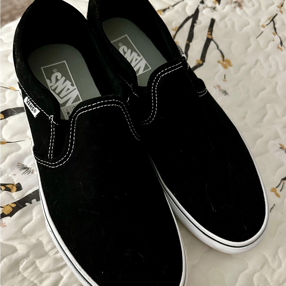 Vans Black Slip-On Sneakers